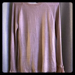 Tan sweater French cuff sleeves